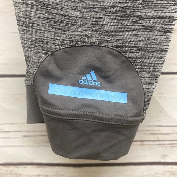 Adidas Stella McCartney Capri Pants Sport Large Workout Yoga Pant Grey Gray  L - Picture 11 of 11